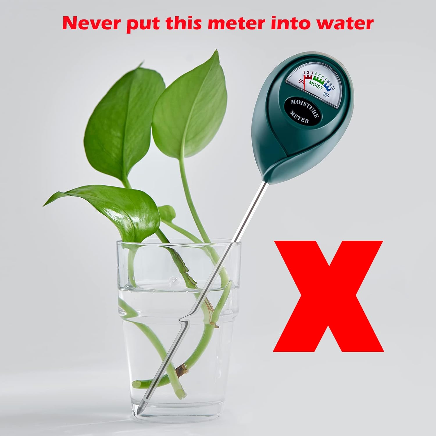 Tennedriv Green 2 Pack Soil Moisture Meter for House Plants, Plant Water Meter,Plant Moisture Meter for House Plants and Outdoor Plants, No Batteries Required-VerdiqueGarden
