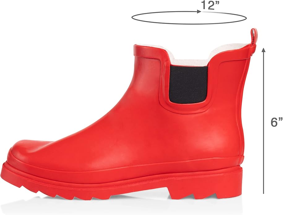 NORTY - Womens Ankle Rain Boots - Ladies Waterproof Winter Spring Garden Boot runs ½ size large-VerdiqueGarden