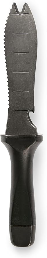 Hori Hori Garden Knife, Traditional Japanese Weeding Tool with ergonomic wooden handle. Hori garden tool with 7'inch blade with case. (Weeder blade)-VerdiqueGarden