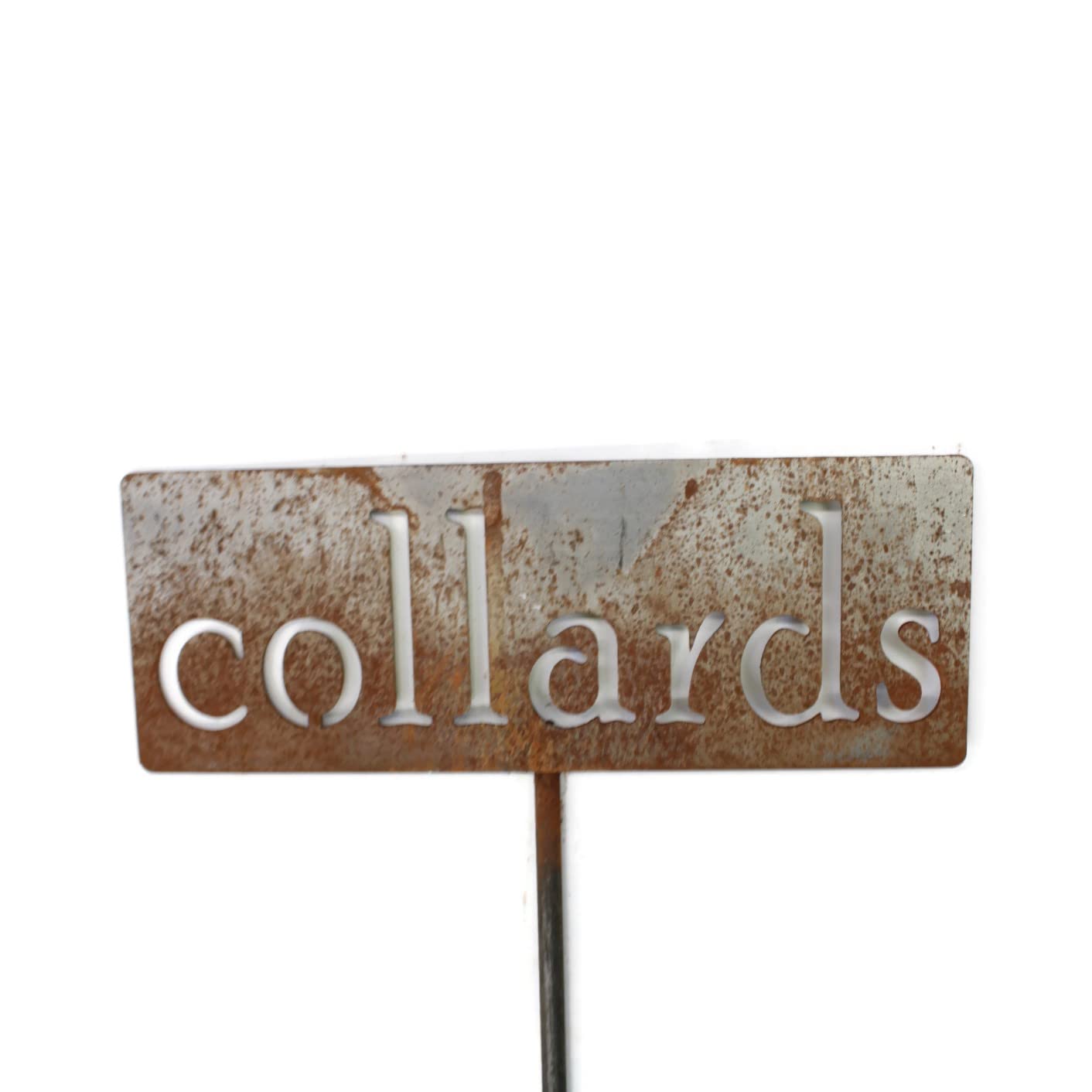 Classic Metal Garden Markers 19 Inches Tall (collards, Naturally Rusted)-VerdiqueGarden