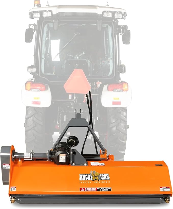 72'' PTO Flail Mower with Hydraulic Side Shift 3 Point 45-85hp, NAM72H-VerdiqueGarden