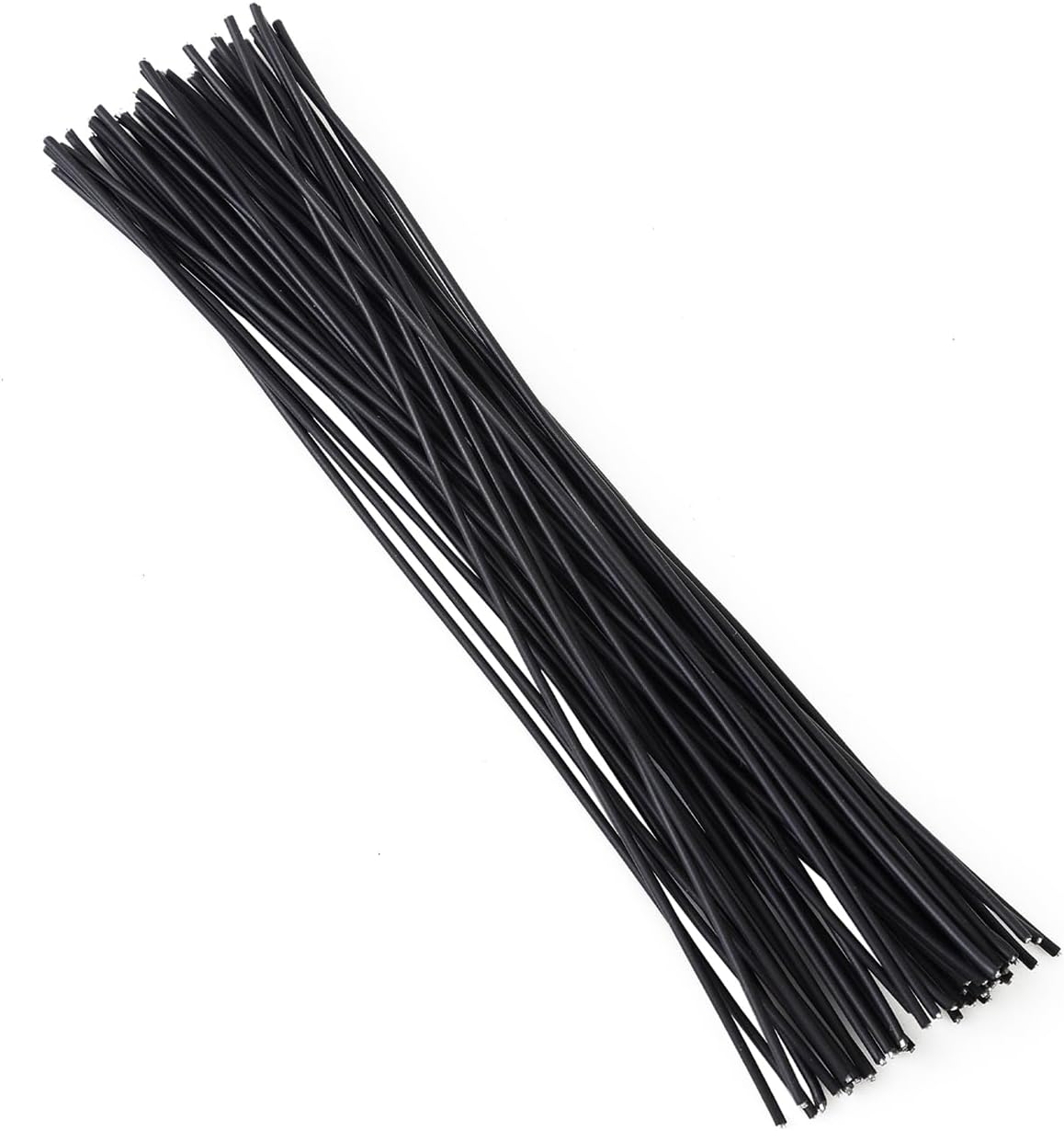200 Pcs 6 inch Garden Twist Tie, Round Plastic Twist Ties for Plants, Vines and Wrapping Cords or Christmas Tree Gardening Plants Growth and Care, Office Home Cable Organization (Black)-VerdiqueGarden