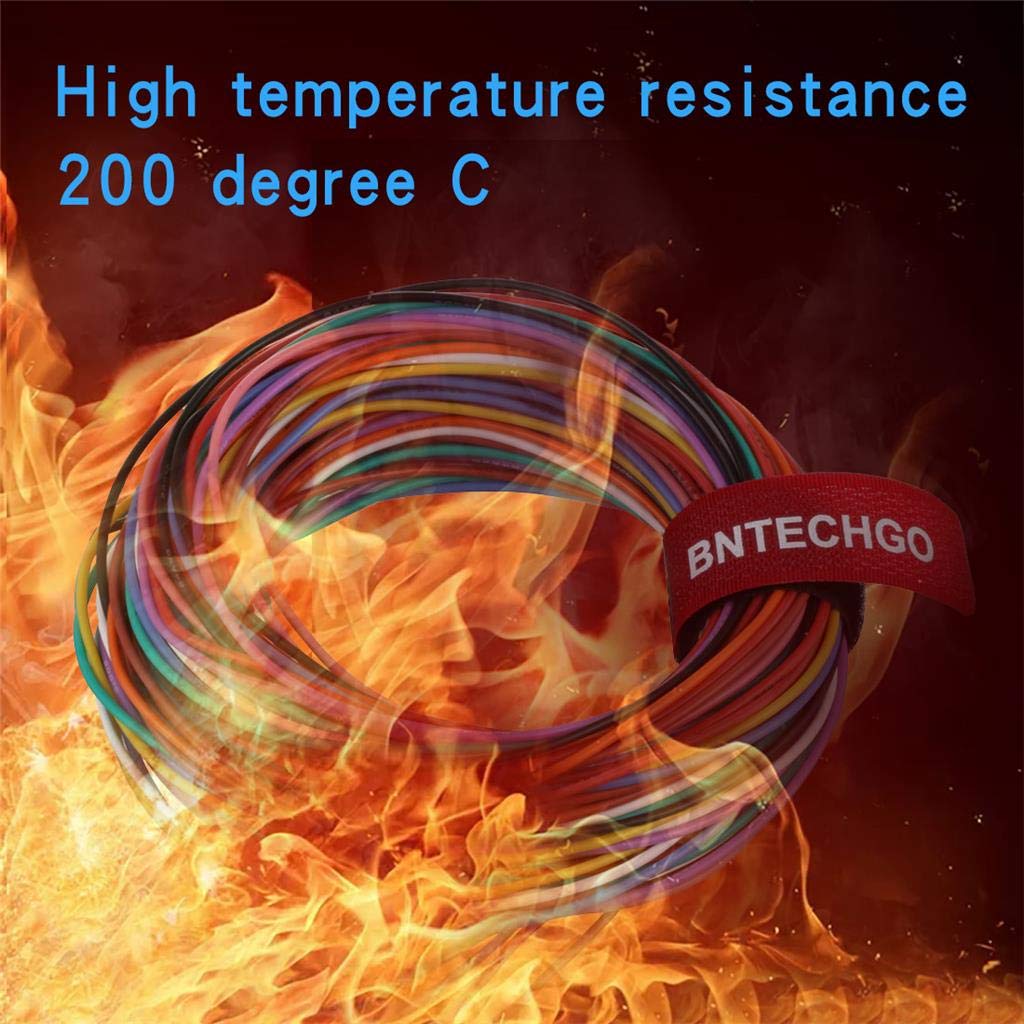 BNTECHGO 24 Gauge Silicone Wire Kit 10 Color Each 5 ft Flexible 24 AWG Stranded Tinned Copper Wire-VerdiqueGarden