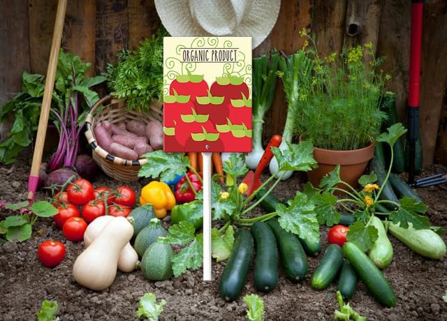 Eveokoki Aluminum Seed & Plant Labels - Plant Markes for Seedlings-Plant Tags for Pots - Garden Signs for Vegetable - Durable Markers for Plants Outdoor Waterproof - Garden Decor for Farmhouse-VerdiqueGarden