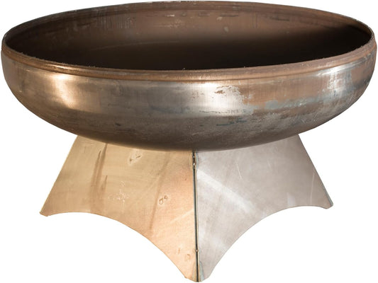 Liberty Fire Pit – Ohio Flame Wood Burning Outdoor Fire Pit - 30" Diameter with Standard Base (Made in USA)-VerdiqueGarden