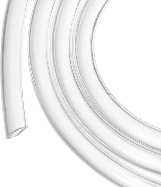 1/4" x 3/8" Clear Plastic PVC Tubing 5ft Flexible Vinyl Tube, [for Garden Irrigation, Water Hose, Fish Tank, Aquarium] - 6.4x9.5mm-VerdiqueGarden