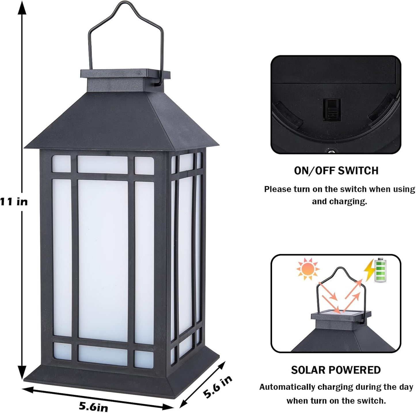 Afirst Solar Lantern Outdoor, Hanging Lights Decorative Outdoor Lighting Waterproof Umbrella Lights for Patio Garden, Table,Party Decor, 2 Pack-VerdiqueGarden
