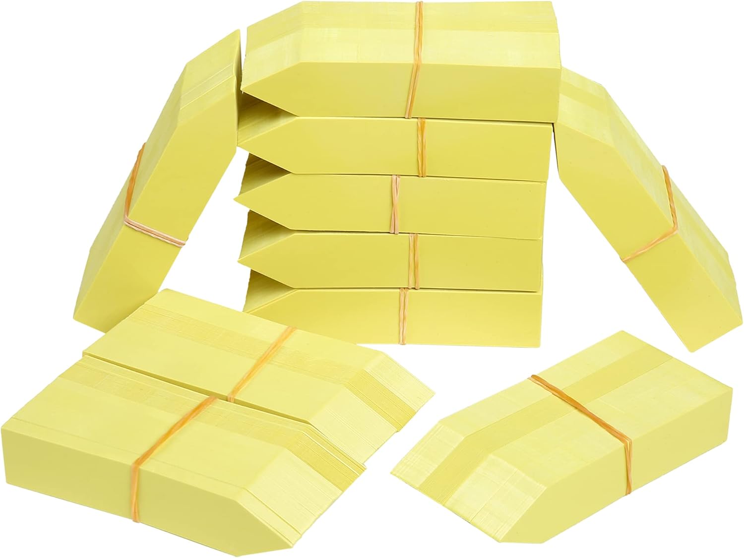 1000 Pcs Plant Tags, 4 Inch Plastic Garden Plant Pot Markers Waterproof Plant Labels, Yellow-VerdiqueGarden