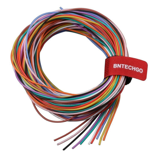 BNTECHGO 26 Gauge Silicone Wire Kit 10 Color Each 10 ft Flexible 26 AWG Stranded Tinned Copper Wire-VerdiqueGarden