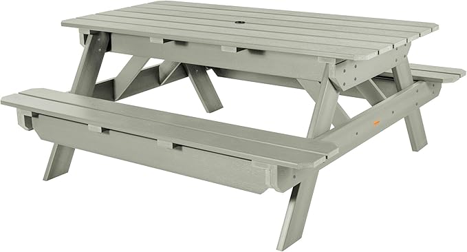 highwood Hometown Picnic Table, 6 Foot, Eucalyptus-VerdiqueGarden