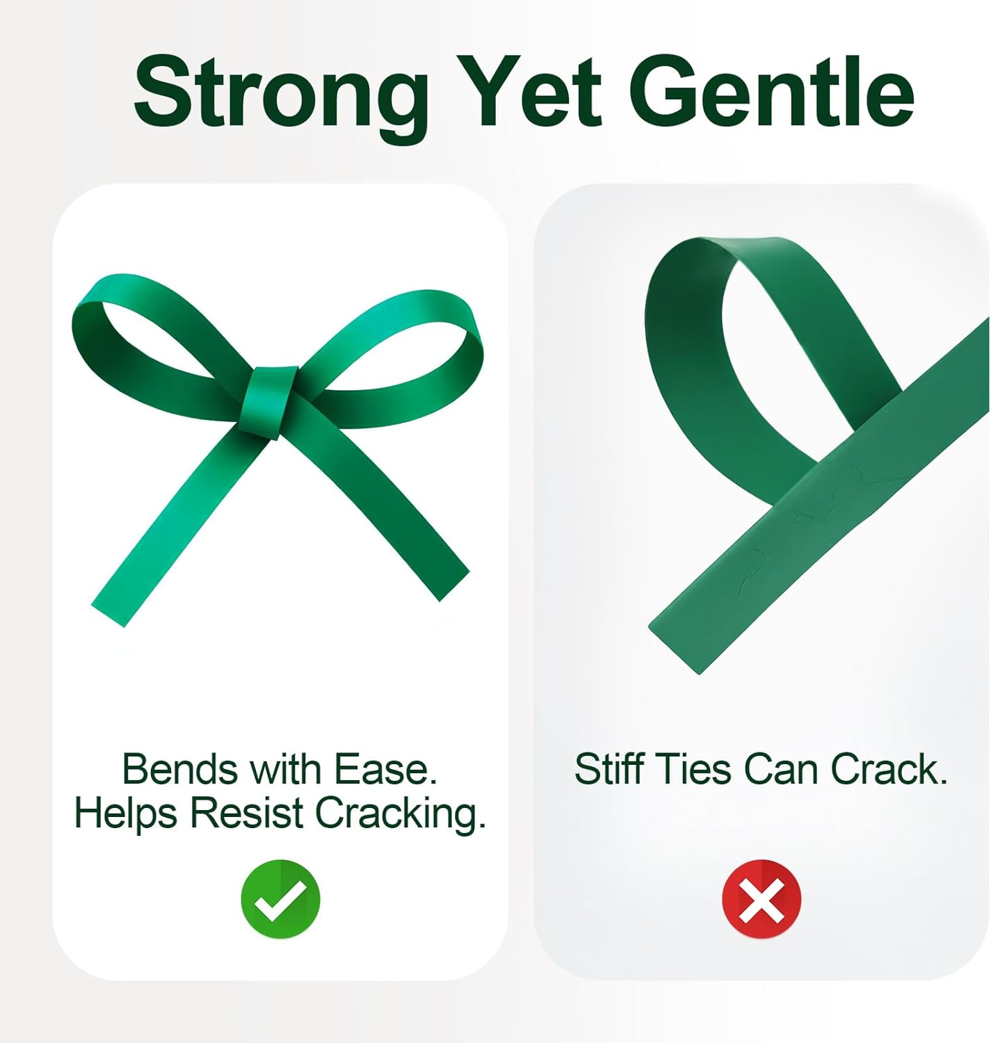 0.5 Inch Plant Tie Tape, 4 Rolls (788 ft Total) – Stretch Vinyl (PVC) Garden Ties for Stems & Poles, Non-Adhesive; Mesh Storage Bag + 1 Binder Clip Included (788 ft)-VerdiqueGarden