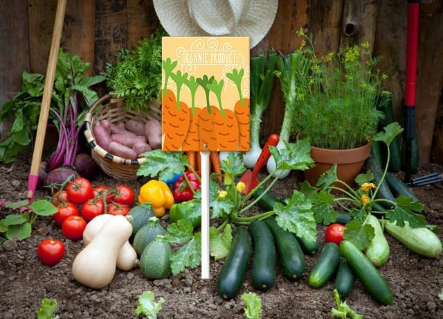 Eveokoki Aluminum Seed & Plant Labels - Plant Markes for Seedlings-Plant Tags for Pots - Garden Signs for Vegetable - Durable Markers for Plants Outdoor Waterproof - Garden Decor for Farmhouse-VerdiqueGarden