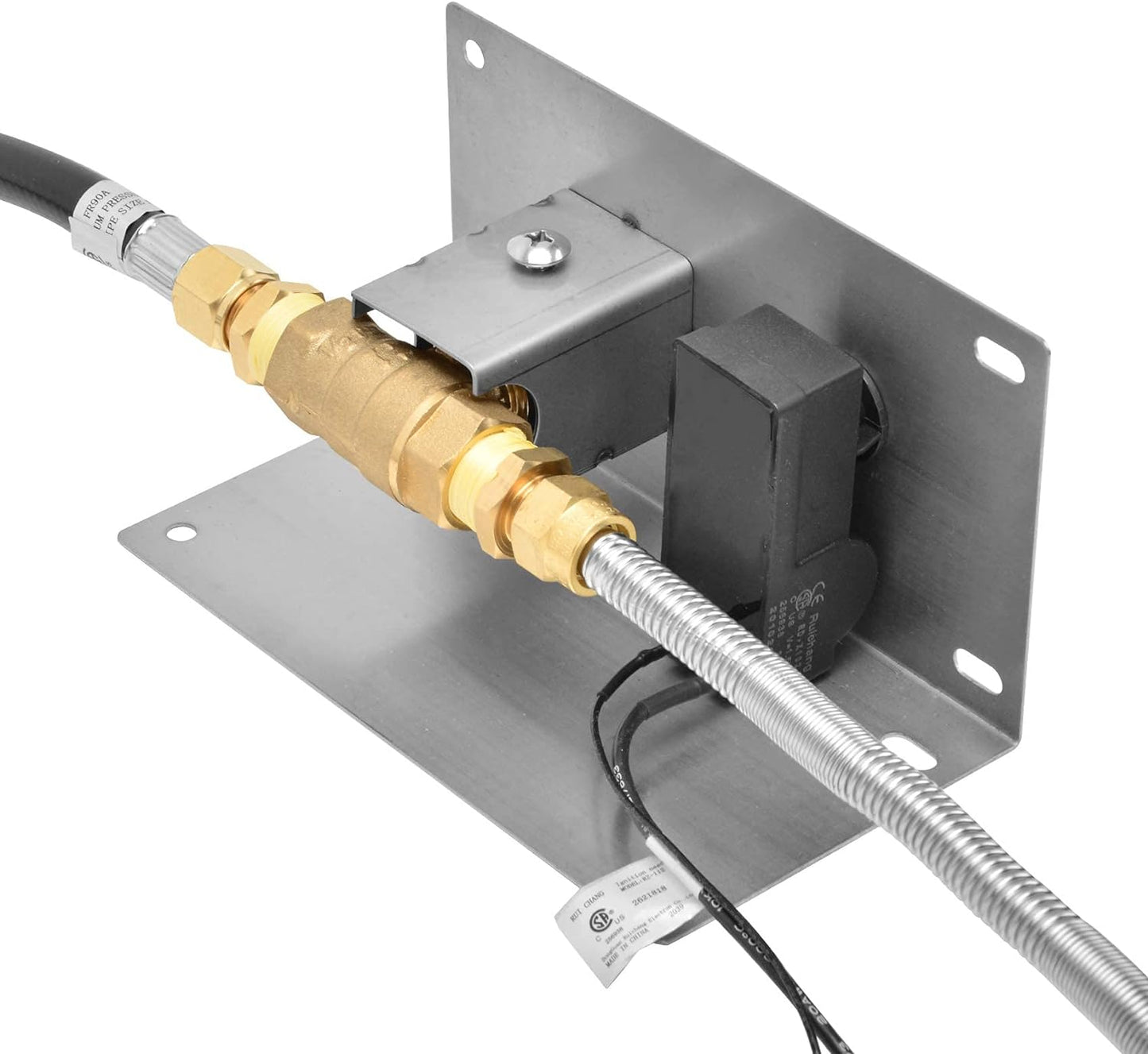 Stanbroil 25 Inch Drop-in Round Natural Gas Fire Pit Kit with Spark Ignition,304 Stainless Steel Fire Pit Burner for Outdoor Indoor- Natural Gas Version-VerdiqueGarden