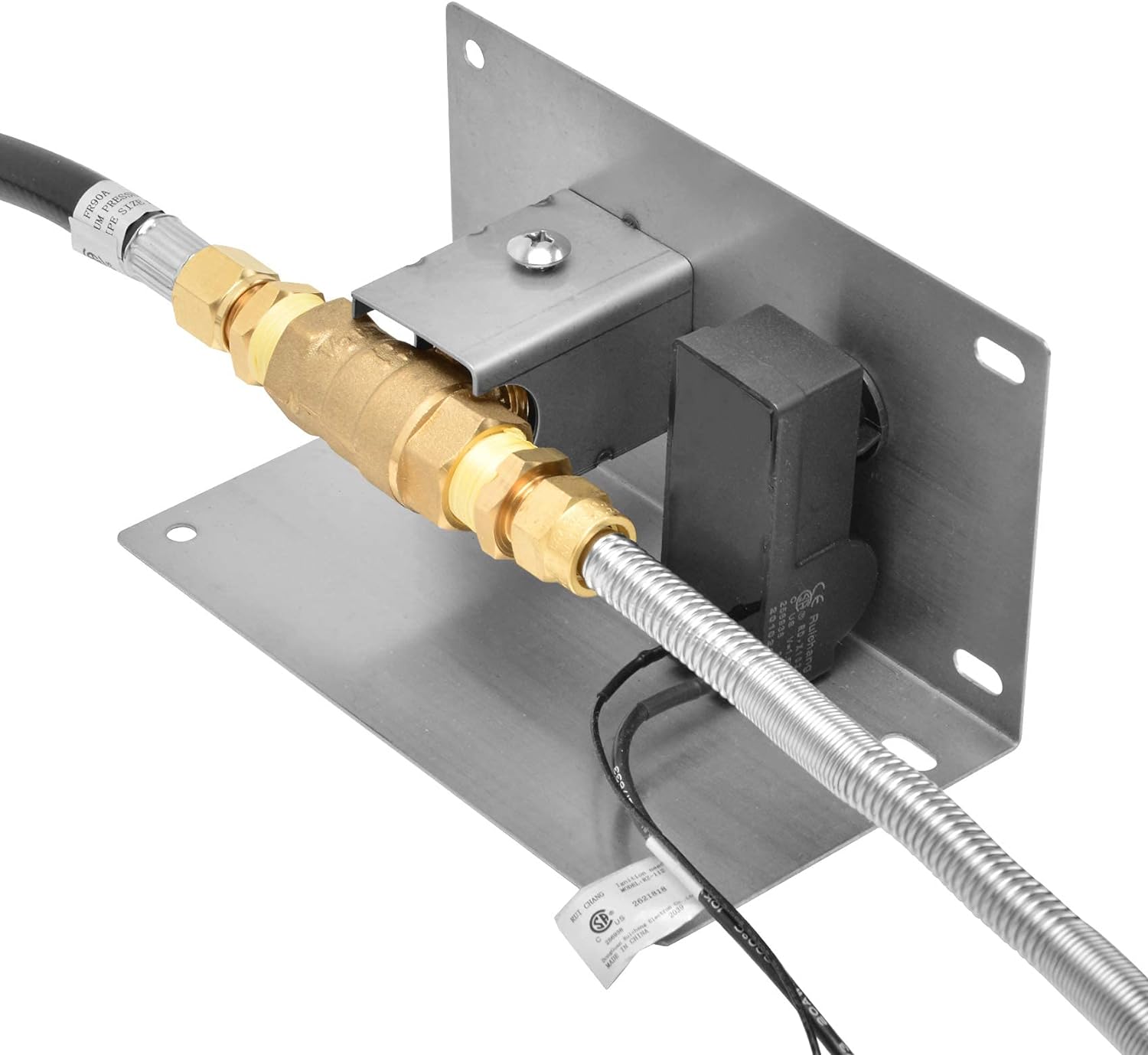 Stanbroil 25 Inch Drop-in Round Natural Gas Fire Pit Kit with Spark Ignition,304 Stainless Steel Fire Pit Burner for Outdoor Indoor- Natural Gas Version-VerdiqueGarden