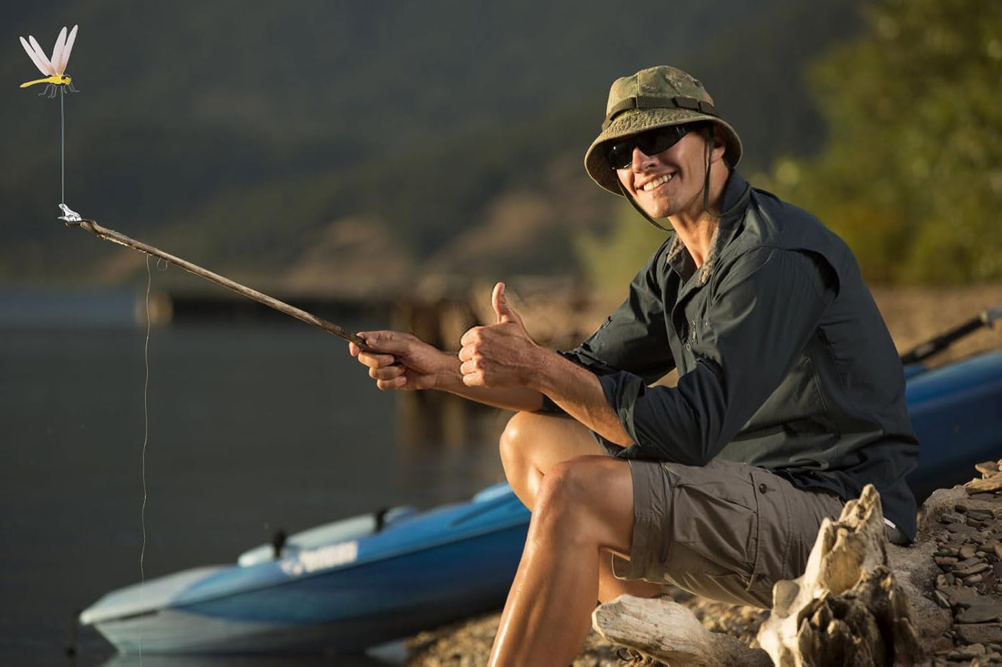 Spiritlele 16 PCS Fake Dragonfly Clip Colorful Hat Clip 3D Dragonfly Garden Decor for Patio Outdoor Indoor-VerdiqueGarden