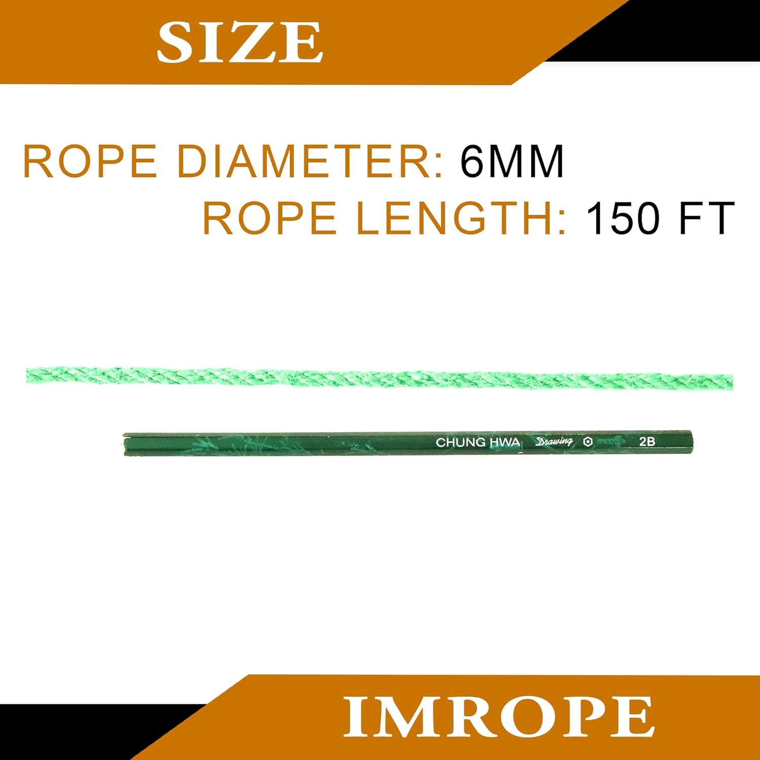 6mm x 150 Feet Light Green Jute Rope, Twine for Gardening Tomato Climbing Plant Tie Floristry Crafts Gift Wrapping Packing Decor-VerdiqueGarden