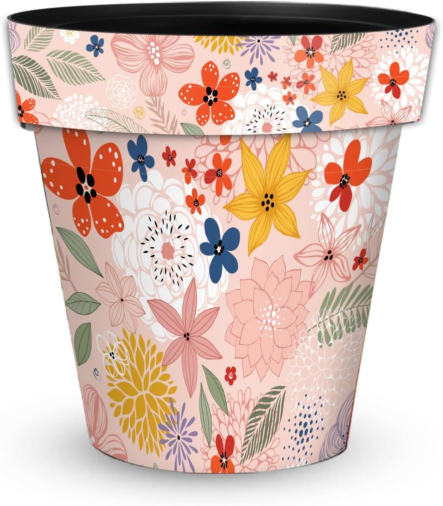 Briarwood Lane Colorful Flowers Medium Planter-VerdiqueGarden