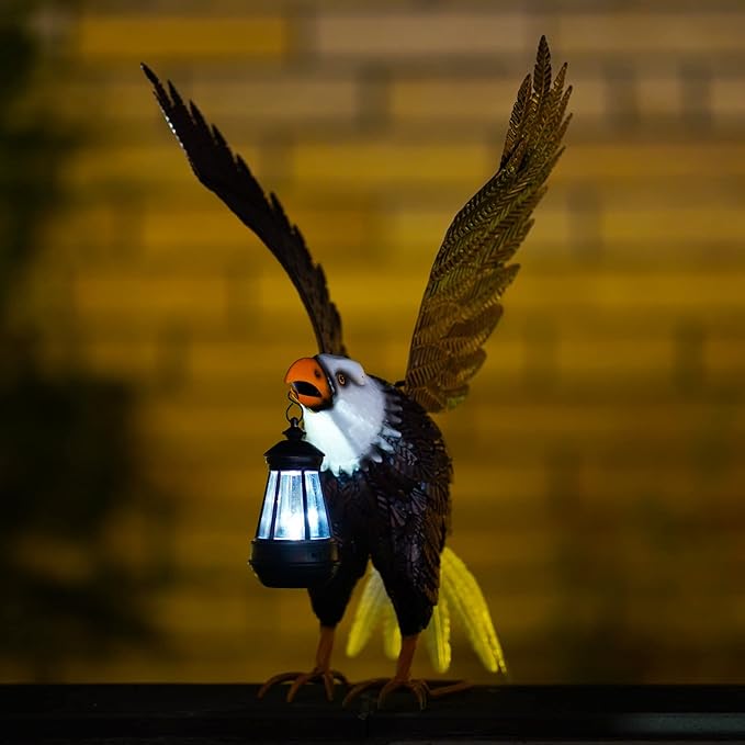 Nacome Metal Bald Eagle Large Outdoor Statues,Yard Decorations Outdoor Garden Sculptures & Statues，Garden Gifts-VerdiqueGarden