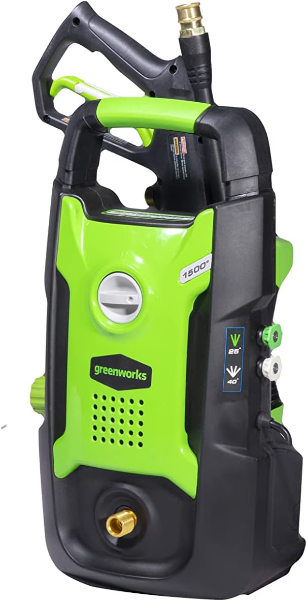 Greenworks 1500 PSI 1.2 GPM Pressure Washer (Upright Hand-Carry) PWMA Certified-VerdiqueGarden