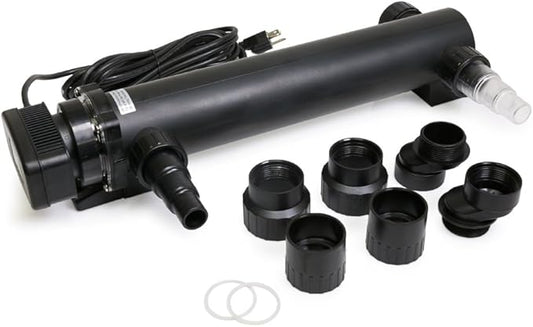 24W Non-Submersible UV Ultraviolet 21.5" Light Clarifier Lamp Filter for Aquarium Koi Pond Fish Tank