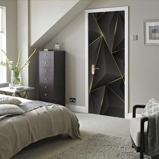 3D Peel and Stick Murals - Three-dimensional Wallpaper Self-adhesive Decals Removable PVC Waterproof Door Poster for Bedroom Living Room Wall Decoration 31.5 x 78.7 inch-VerdiqueGarden