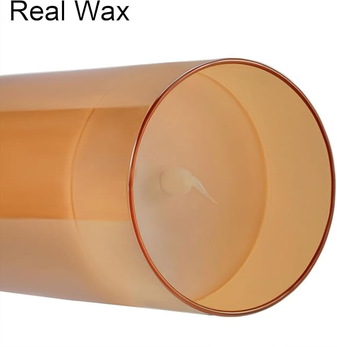 Glass LED Flickering Candles with Remote Timer, Flamless Pillar Candles Real Wax with 3D Wick Realistic, Home Decoration for Wedding Home Festival-VerdiqueGarden