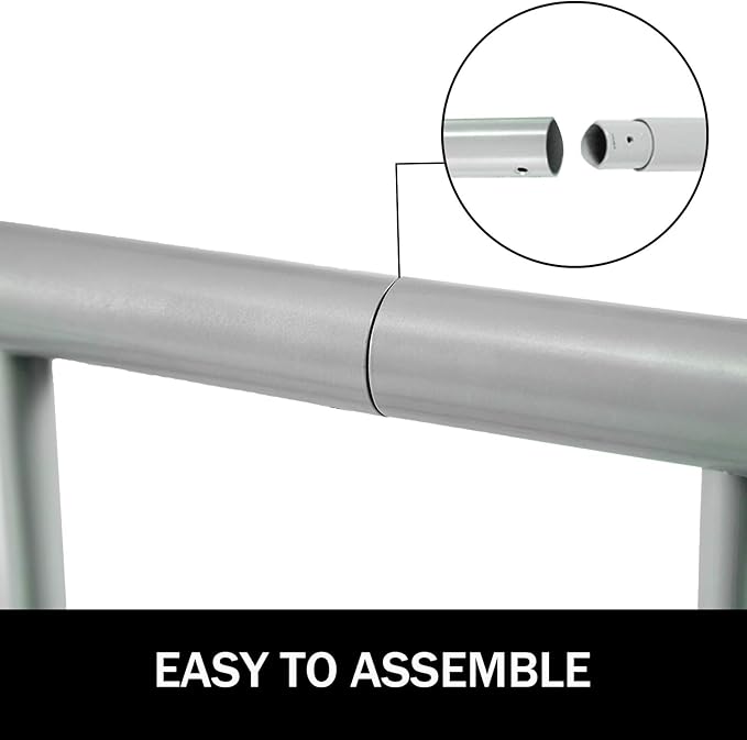 BestEquip 111" Length Floor Bike Rack, 9 Holders All-Steel Grid Bike Rack, Single-Side Storage Stand for Garages Streets Yards-VerdiqueGarden