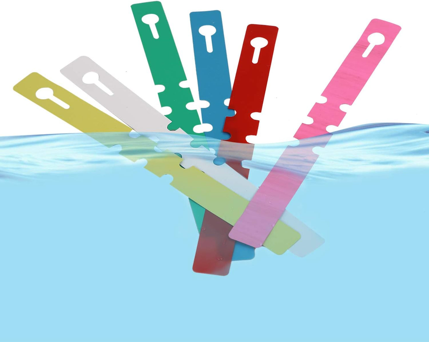 KINJOEK 1200 PCS 6 Colors Plant Labels, PVC Plant Tags for Garden Adjustable Waterproof Plant Tags-VerdiqueGarden