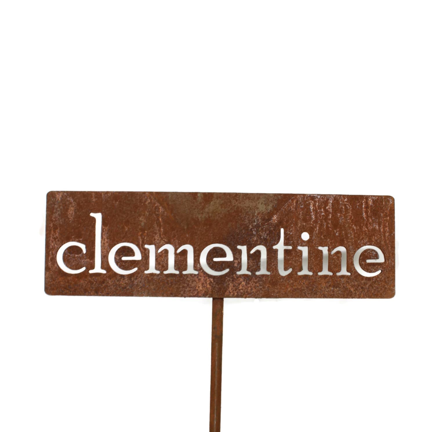 Classic Metal Garden Markers 19 Inches Tall (clementine, Naturally Rusted)-VerdiqueGarden