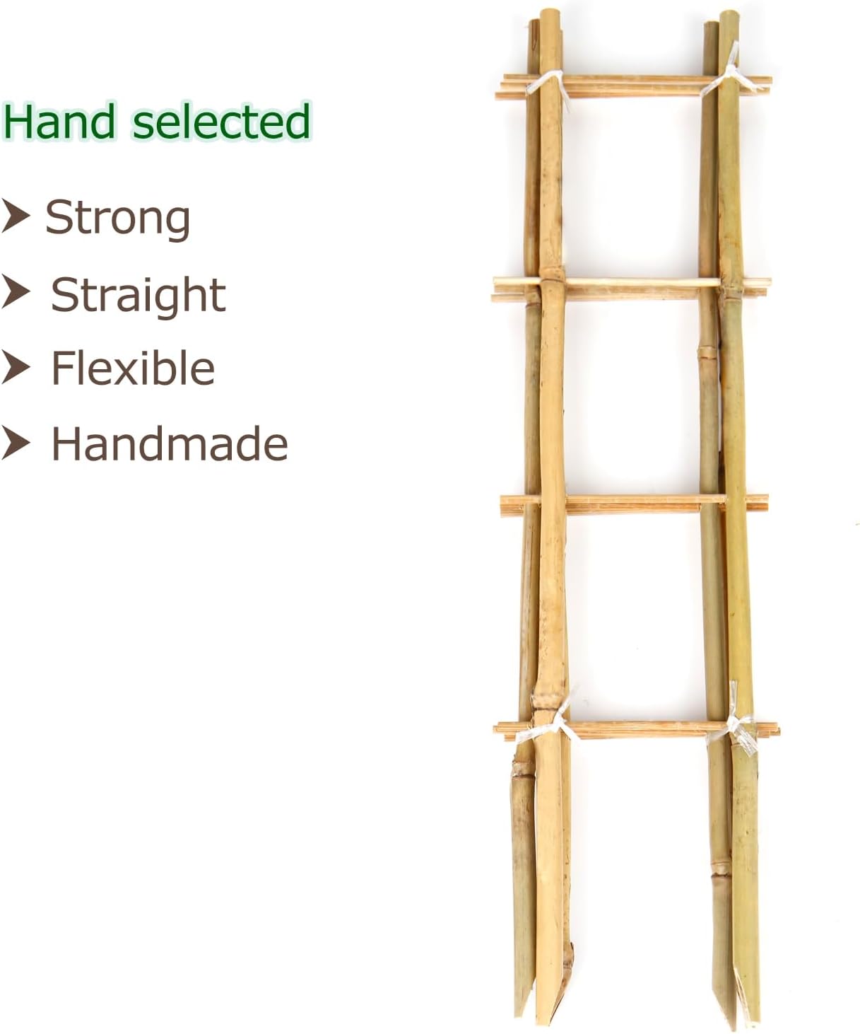 Bamboo Trellis, 16in Ladder-Shaped Trellis for Potted Plants, 3 Pack for Climbing Plants Indoor-VerdiqueGarden