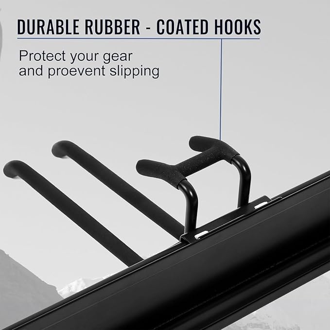 Wall Mount Tool Storage Rack, Heavy Duty Garage Storage Tool Organizer, Garden Tool Wall Hooks and Hangers, Hold Up to 350lbs Black 2Pack, AK806-Black-2Pack-VerdiqueGarden