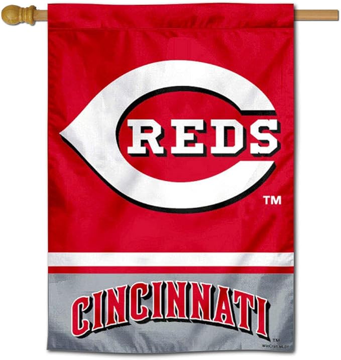 Cincinnati Reds Double Sided House Flag-VerdiqueGarden