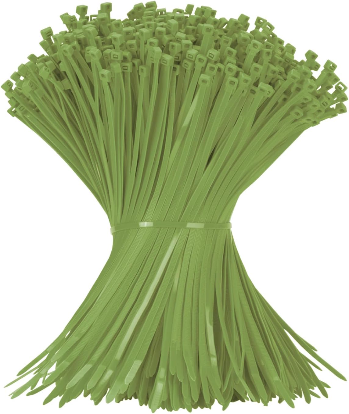 12 Inch Army Green Zip Tie 1000 PCS, 60 Lbs - Small to Medium Zip Tie, Nylon PA66 UV Resistant Cable Tie Heavy Duty for Indoor and Outdoor Use - Ideal for bundling and securing objects-VerdiqueGarden