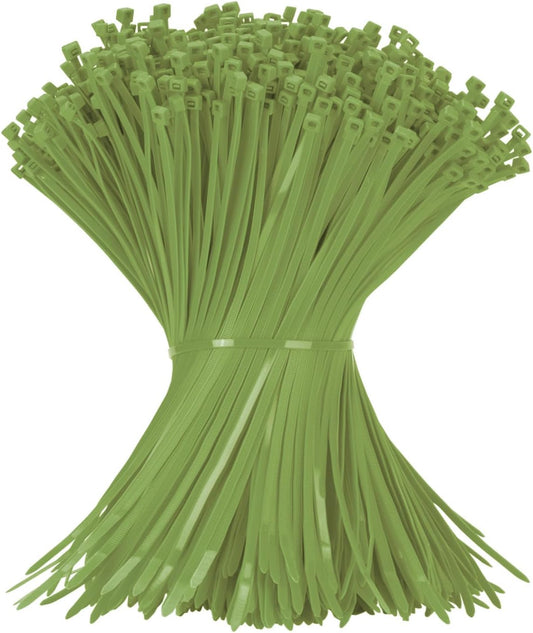 12 Inch Army Green Zip Tie 1000 PCS, 60 Lbs - Small to Medium Zip Tie, Nylon PA66 UV Resistant Cable Tie Heavy Duty for Indoor and Outdoor Use - Ideal for bundling and securing objects-VerdiqueGarden