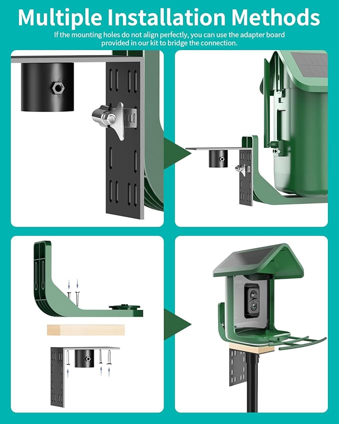 Bird Feeder Pole – 75 Inch Height Bird House Pole with 1-Inch Dia Heavy Duty for Birdfeeders, Feeding Stand with Mount Kit for Outdoor, Slip-Fit Connection-VerdiqueGarden