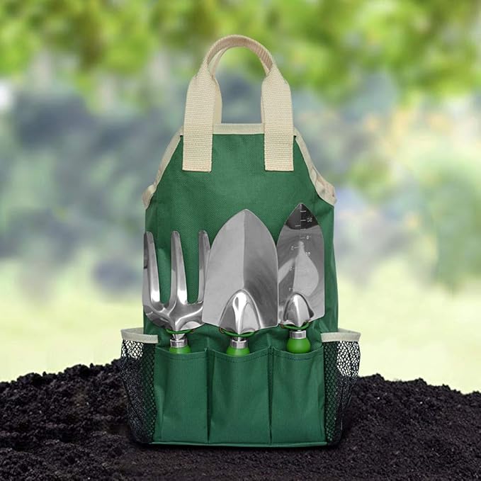 11-Piece Gardening Tool Set, Garden Tool Kit with Tote Bag, Adjustable Apron, and Gardening Accessories, Perfect Gardening Gifts for Women and Men-VerdiqueGarden