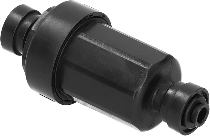 1/4in Irrigation Filter with Stainless Steel Strainer Quick Connect Filtration System for Courtyards Gardens Agriculture Black 3.9x1.6in-VerdiqueGarden