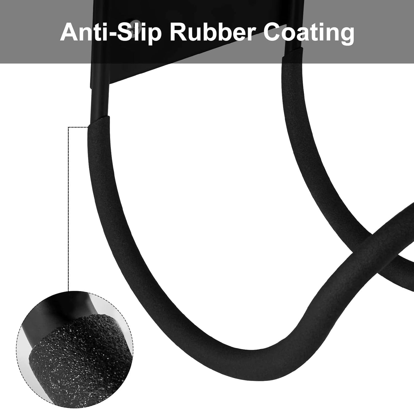 Hose Hanger, Heavy Duty Metal Hose Holder Wall Mount, Hook for Garden Hose/Expandable Hose/Hose Reel/Water Hose/Pocket Hose/Flexable Hose/Magic Hose (Hose Holder 125 Ft)-VerdiqueGarden