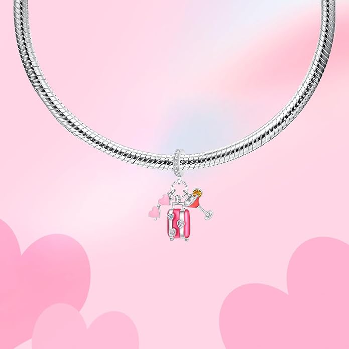 Bible Family Mom Wife Love Heart Dangle Charm 925 Sterling Silver Charms fits Bracelets and Necklace Pendant Bead Charms Jewelry Present for Women Family Friends