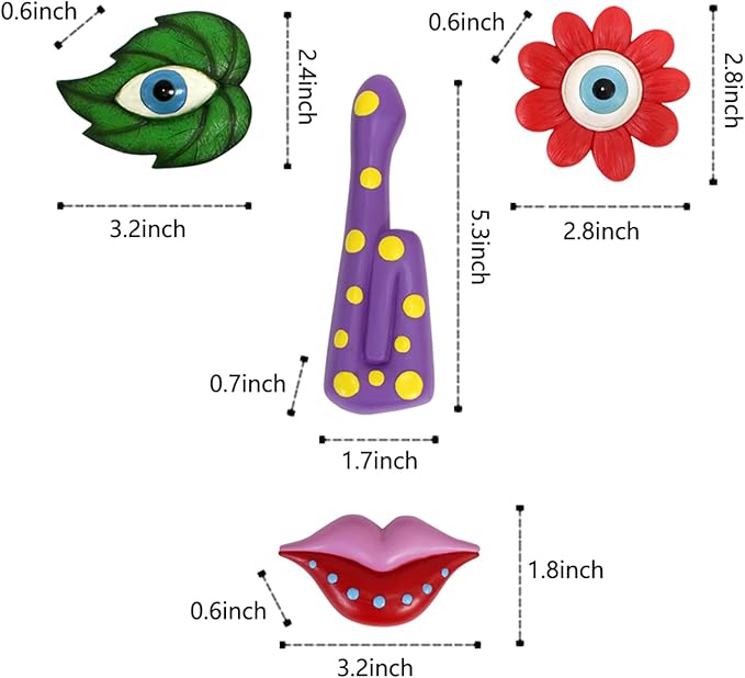 Tree Faces Decor Outdoor,Funny Tree Faces Sculpture,Colorful Fence Decorations Outdoor,Suitable for Yard and Garden Art Décor(1pcs, Colorful Leaves)-VerdiqueGarden