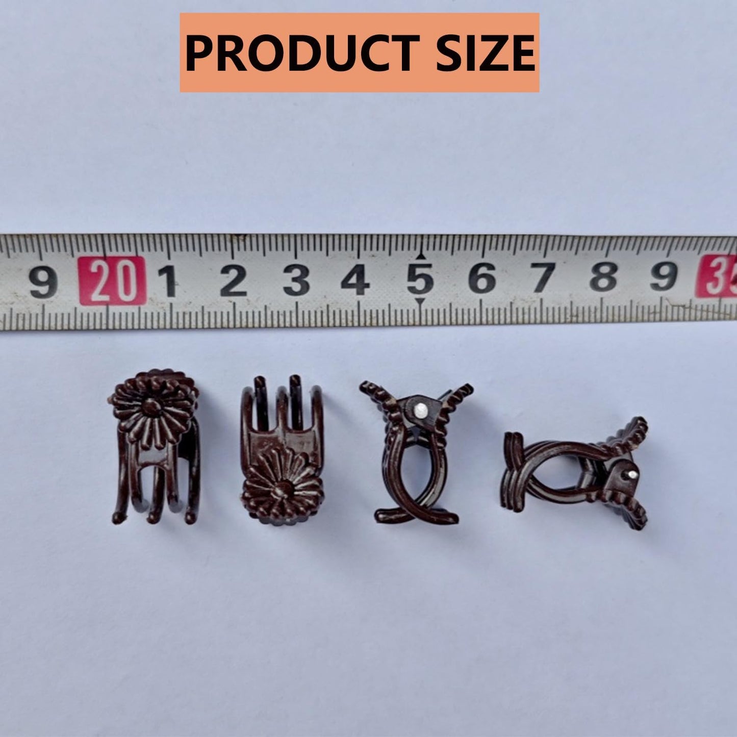 100Pcs Large Plant Clip,Daisy Garden Flower Plant Clip,for Orchids Vine Clip Support Stem Vine Upright Growth (Brown)-VerdiqueGarden