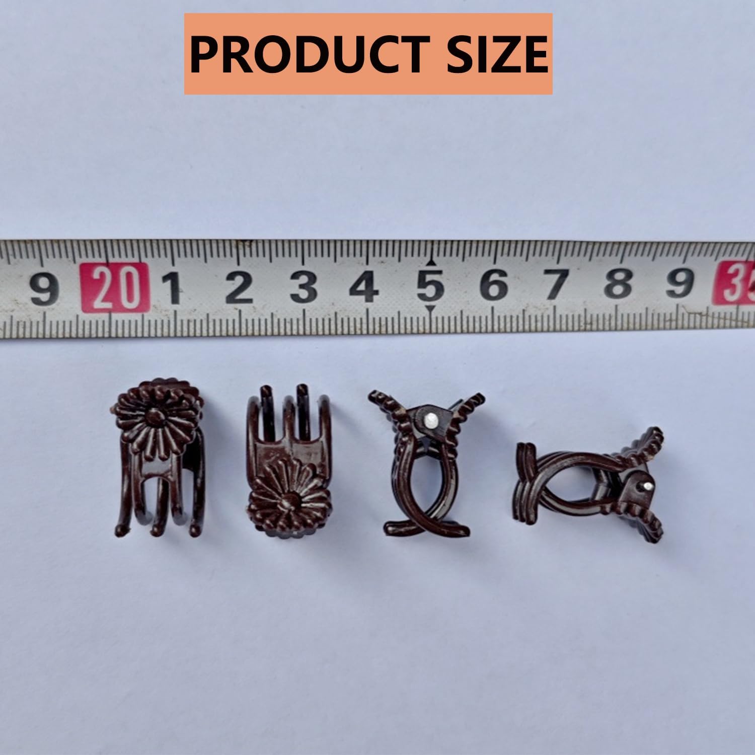 100Pcs Large Plant Clip,Daisy Garden Flower Plant Clip,for Orchids Vine Clip Support Stem Vine Upright Growth (Brown)-VerdiqueGarden