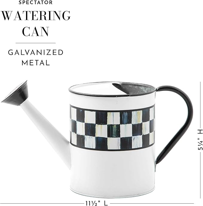 MACKENZIE-CHILDS Watering Can, Outdoor Galvanized Watering Can, Spectator-VerdiqueGarden