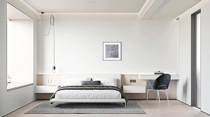 Dimoon 118''x23.6'' White Skin Peel and Stick Wallpaper Contact Paper Modern Self Adhesive Wall Paper Removable Renter Friendly Textured Solid Color Cabinet Vinyl Roll (118''x23.6'',White Skin)-VerdiqueGarden