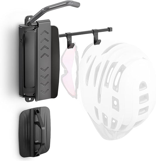 monTEK Swivel Bike Wall Mount, Bike Hangers for Garage, Bike Wall Mount with Two Extra Storage Hooks, Bike Hanger Wall Mount for Space Saving, Bike Rack Garage Holds Up to 77 lbs-VerdiqueGarden