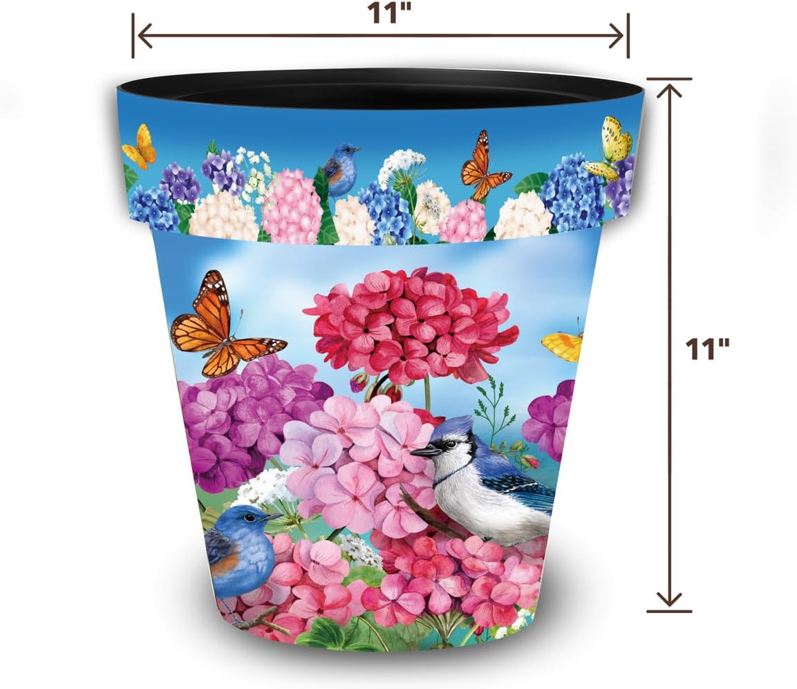 Briarwood Lane Geraniums in Bloom Medium Planter-VerdiqueGarden