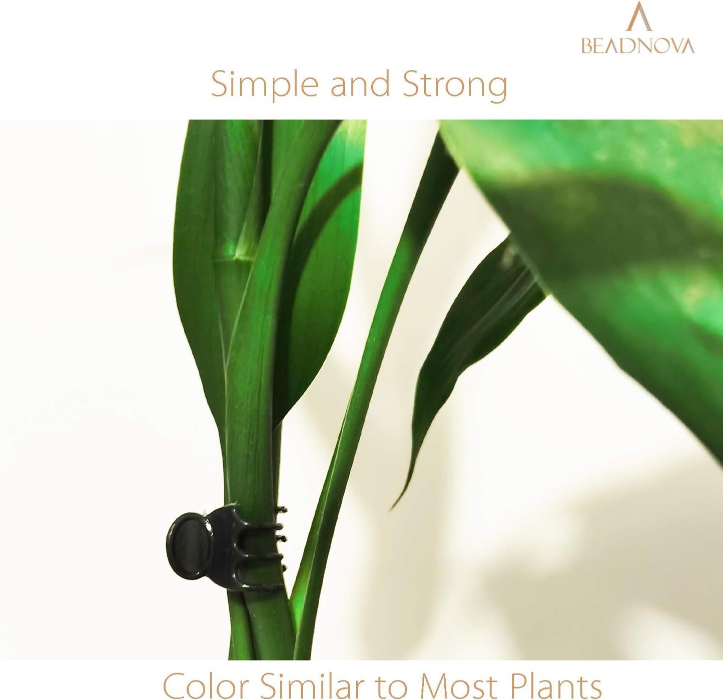 BEADNOVA Plant Clips 100Pcs Orchid Clips Orchid Support Clips Vine Clips Plant Clips for Support Flower Orchid Vine (100PCS)-VerdiqueGarden