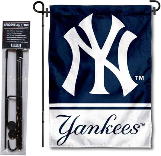 WinCraft NY Yankees Garden Flag with Stand Holder-VerdiqueGarden
