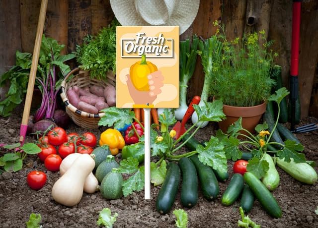 Eveokoki Aluminum Seed & Plant Labels - Plant Markes for Seedlings-Plant Tags for Pots - Garden Signs for Vegetable - Durable Markers for Plants Outdoor Waterproof - Garden Decor for Farmhouse-VerdiqueGarden