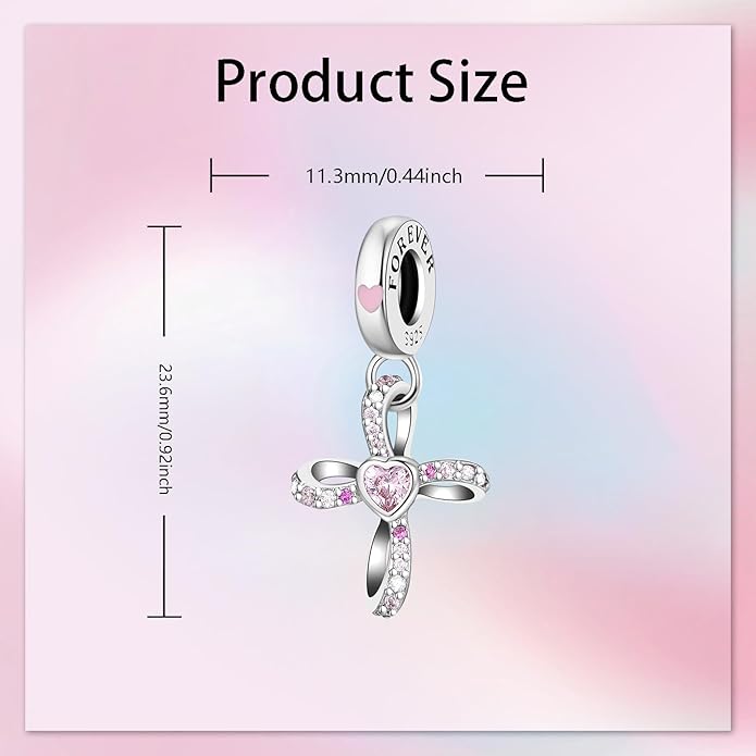 Bible Family Mom Wife Love Heart Dangle Charm 925 Sterling Silver Charms fits Bracelets and Necklace Pendant Bead Charms Jewelry Present for Women Family Friends